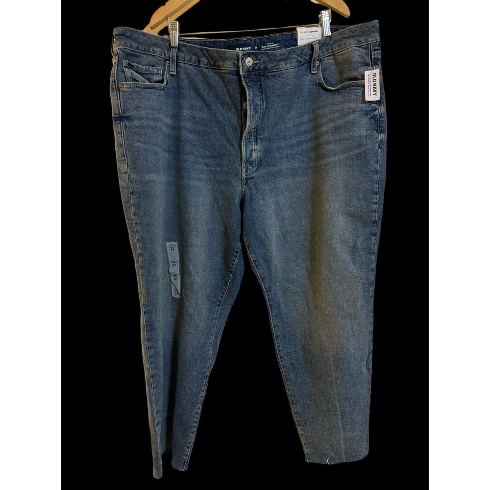 Women's NWT Old Navy Plus Size Blue Jeans OG Straight
